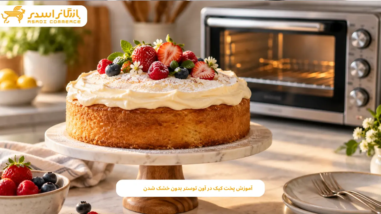 مواد لازم برای تهیه کیک در آون توستر